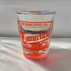 Connecticut New England USA Shot Glass Souvenir American Apparel Red Bottom